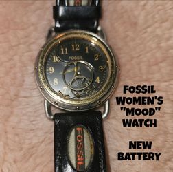 FOSSIL WOMEN'S "MOOD" WATCH, NEW BATTERY