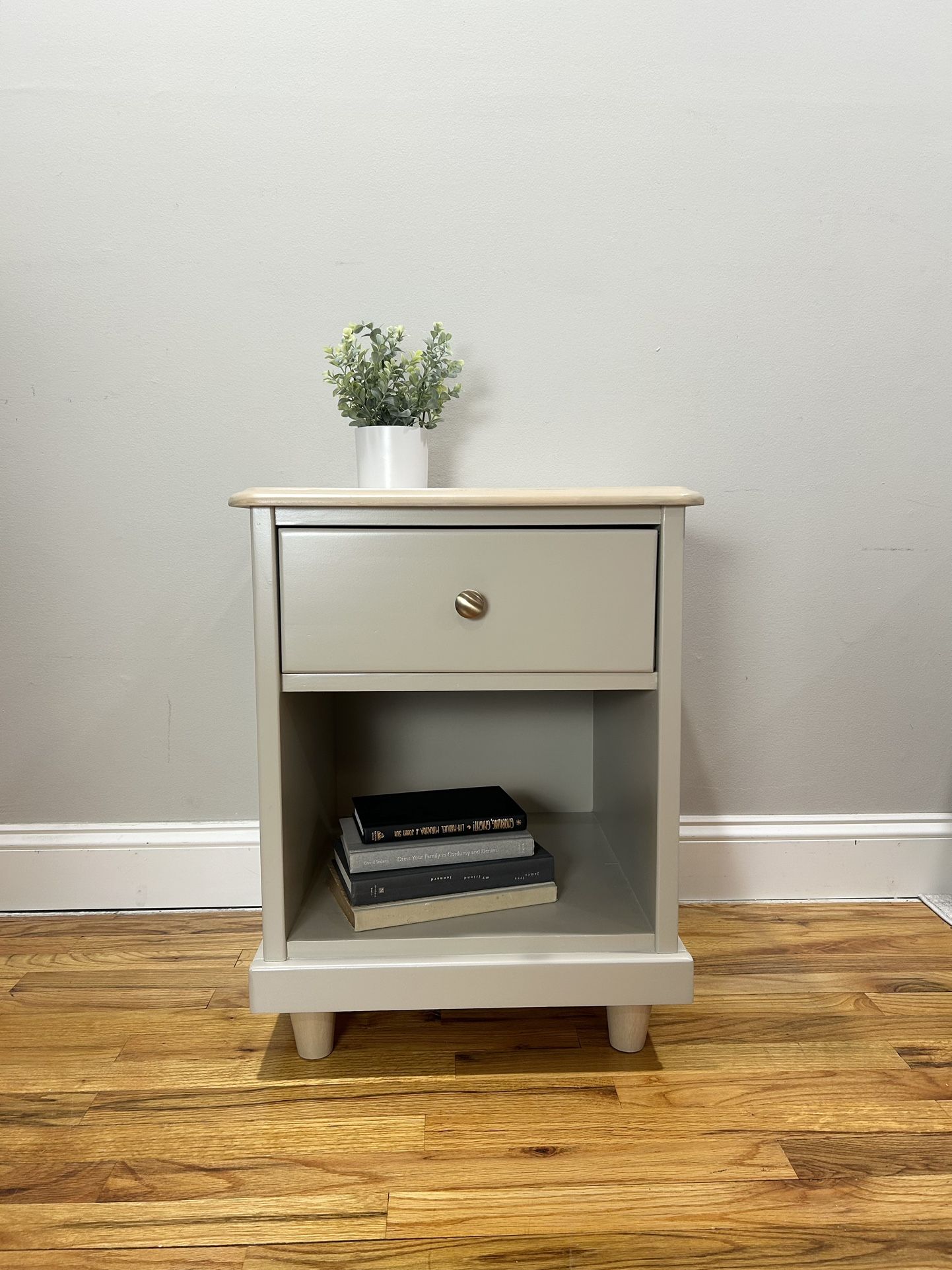 Wood Nightstand
