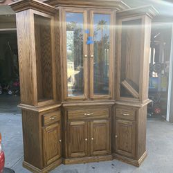 China Cabinet And Small Table 