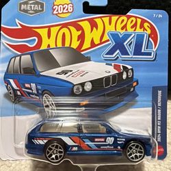 2026 Hot Wheels XL 2024 BMW M3 Wagon /Remorque 1/43 Scale