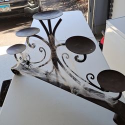 Halloween Wrought iron candleabra