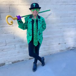 Riddler Girl’s Medium/Large Size Ages 10-12 Costume