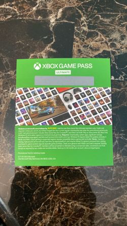 (APPLE PAY) One month gamepass ultimate code