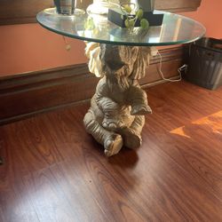Elephant Glass Table 
