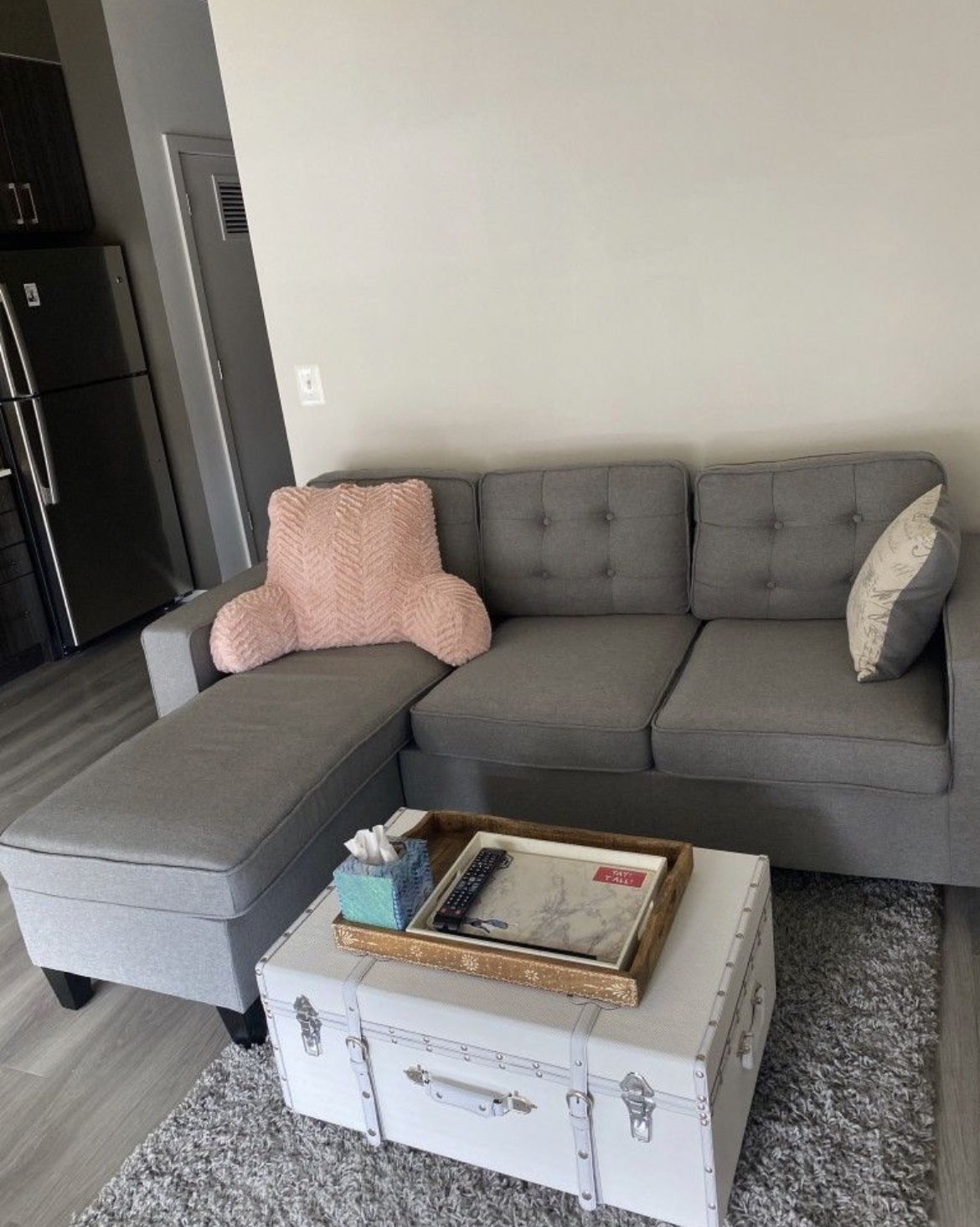 Brand New L Shape Sectional Sofa Couch With Ottoman/sleeper Sofa