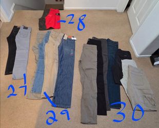 Young Men's/Men's Sizes 27, 28, 29 &30