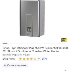 Rinnai Tankless Water Heater
