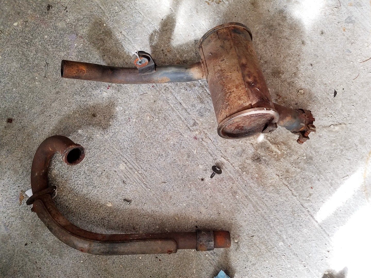 1978 suzuki sp370 exhaust pipe muffler