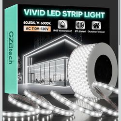 GZBtech AC 110-120V LED Strip Lighting 66FT/20M Cold white