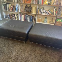 Leather Ottomans