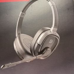 Bluetooth 5.3 Headphones/Headset with Mic Mute & AI Noise Cancelling, 65Hrs Work