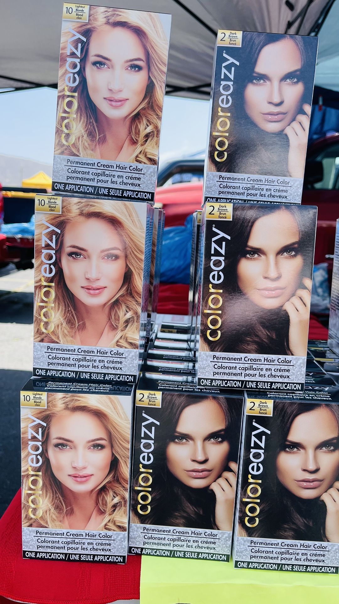 Hair Color, Color Easy, Black,brown,blonde
