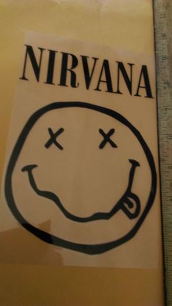 NIRVANA vinyl car sticker