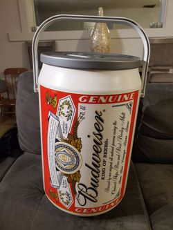 Vintage 20" Budweiser Beer Can Cooler, from year 2000, great condition.
