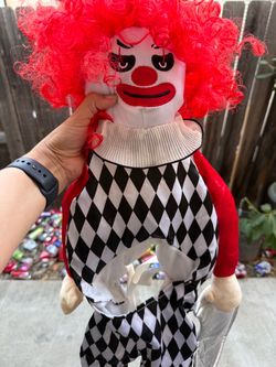 Clown Stuffed Doll Toy for medium size dog