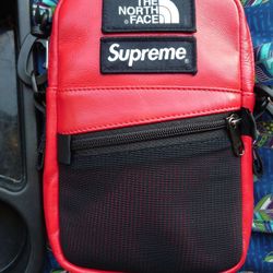 Supreme North Face Leather Shoulder Bag 