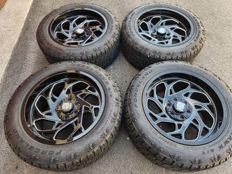 20x10 American warrior chevy silverado ford f150 wheels and tires