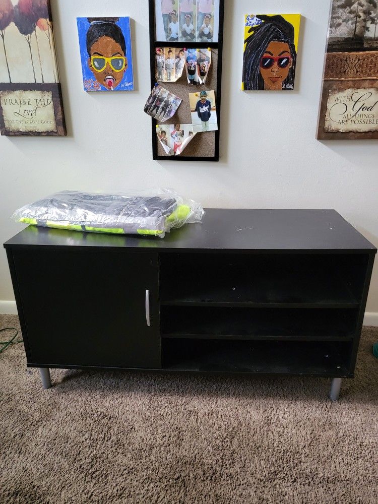 Large Tv Stand With Shelves