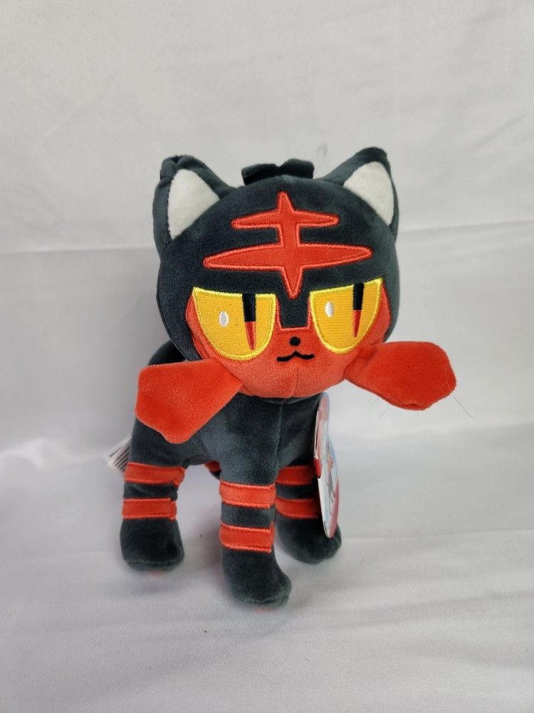 New Pokémon Litten plush 8" . 