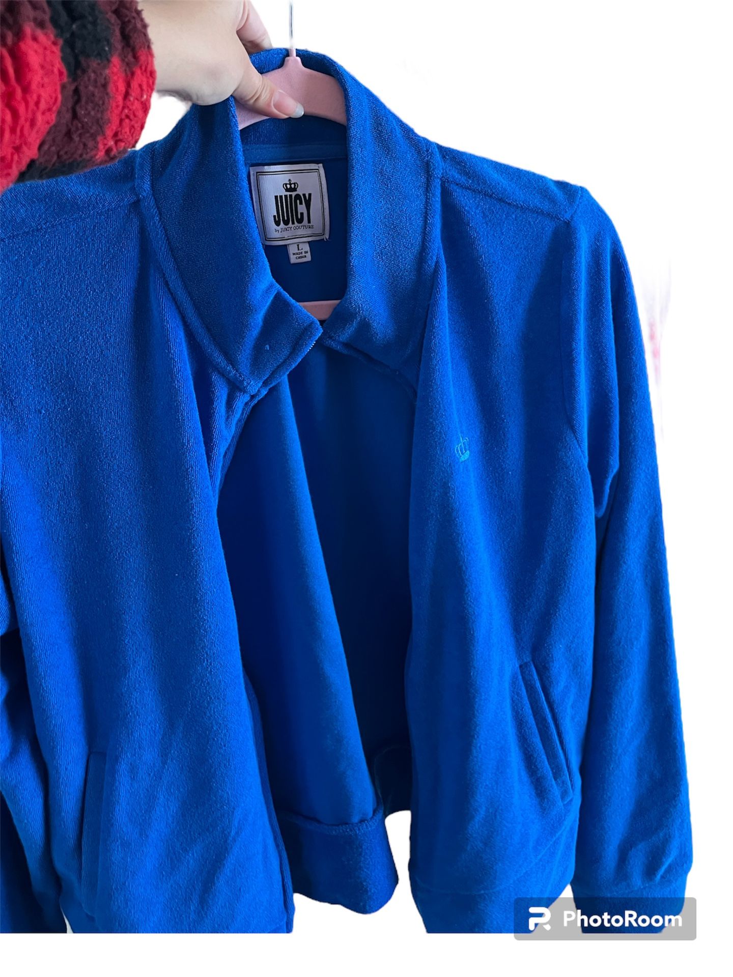 Juicy couture Terry cloth lounge set tracksuit blue large