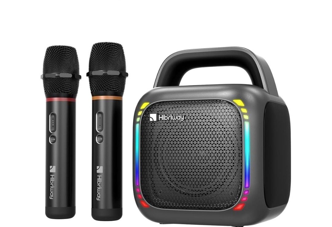 Hibriway Portable Bluetooth Speaker with Karaoke (Model K1)