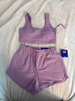 Lab Joy Two-Piece Set Crop Top and Shorts