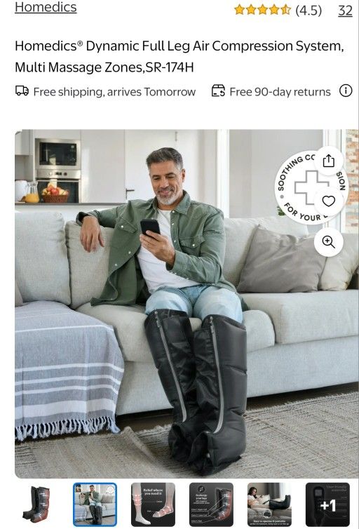 Full Leg Air Compression System Multi Massager