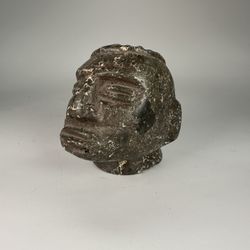Pre Columbian COSTA RICAN HUMAN TROPHY HEAD CA. 1000 - 1500 CE Prehistoric
