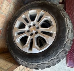 Chevy Ltz Oem 20s On BF Goodrich. Set Of 4 Wheels And Tires.