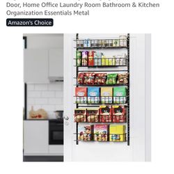Over The Door Metal Organizer Shelf