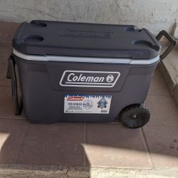 Coleman 316 Series 62QT Ice Chest Rolling Cooler with Wheels $35 firm
