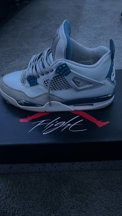 Military blue jordan 4’s
