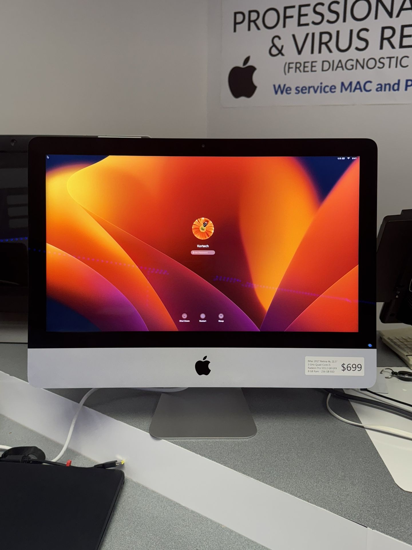 iMac 2017 Retina 4k, 21.5”