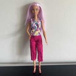 Barbie Pop Star Doll You Can Be Anything Mattel Purple Hair Custom Outfit 12in