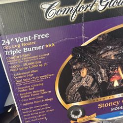 24” Vent Free Gas Log Heater