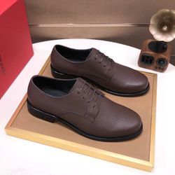 Ferragamo Men’s Leather Shoes With Box 2026 New