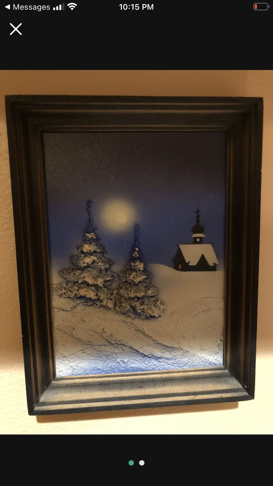 Wall Art, Picture With Three Dimensional Stucco