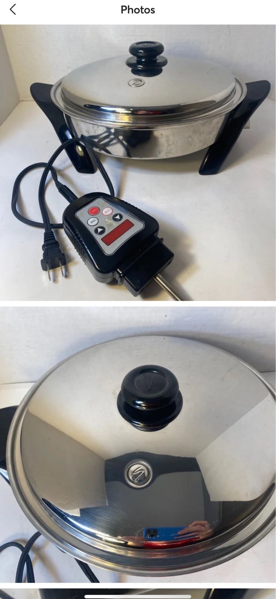 Saladmaster 12” Electric Skillet