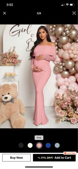 Pink Maternity Mermaid Dress