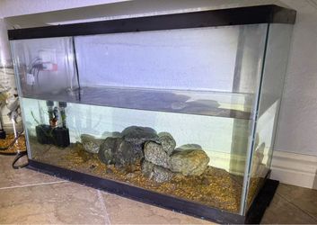 30 gallons glass fish tank no lid
