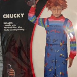 Disfraz De Chucky Nuevo  ,,,Size Large. De Nińo. Nuevo