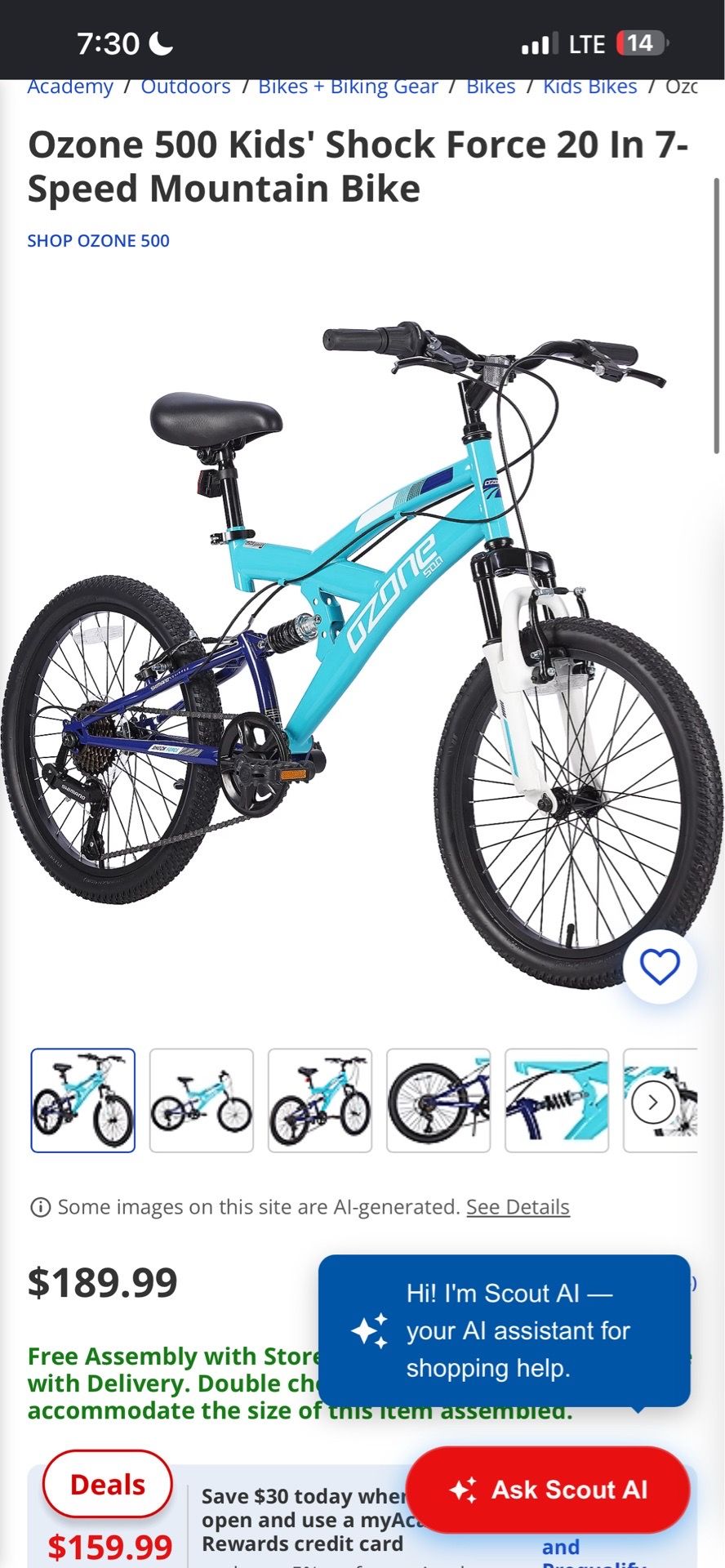 Ozone Kids Mountain Bike