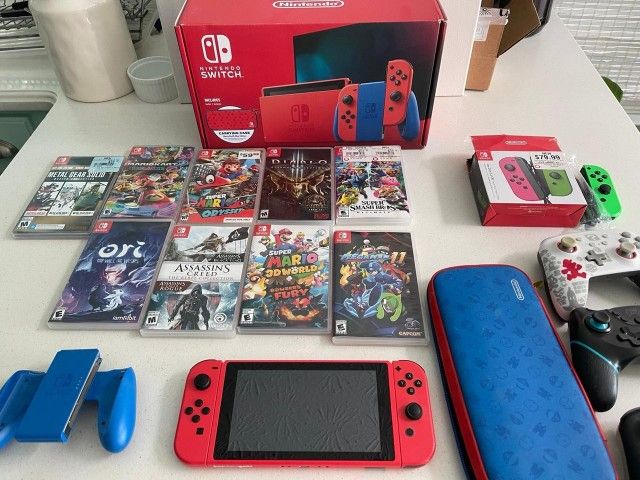 Nintendo Switch, games, and accessories