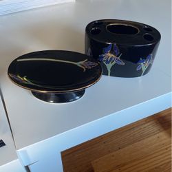 Soap and toothbrush holder 