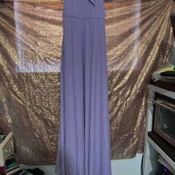 New Purple Off Shoulder Dress