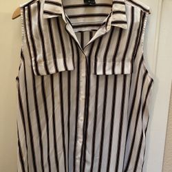 ****XL stripped blouse**** Worthington***