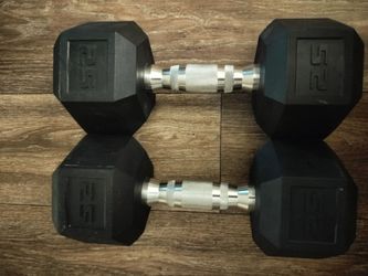 CAP Barbell coated Dumbbell 2X25LB 50LB PAIR
