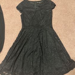 New Large Black Stretchy Short Dress 