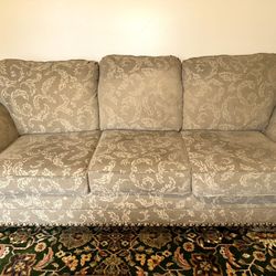 Unholstered Fabric Sofa set, 3 seater + Love seat + chaise in excellent condition