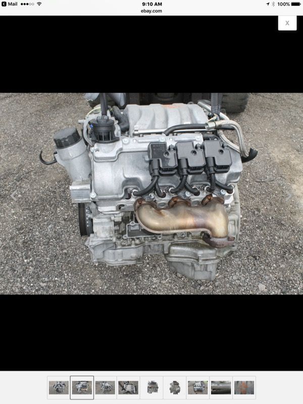 Mercedes 3.2 v6 engine, tested with 77k m112.955